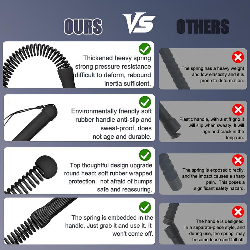 New Upgrade Weighted Cordless Battle Ropes – Quiet Ropeless Training Rope Fitness Equipment for Home Gym, Portable Exercise Battle Rope for Women & Men, Indoor & Outdoor Workouts