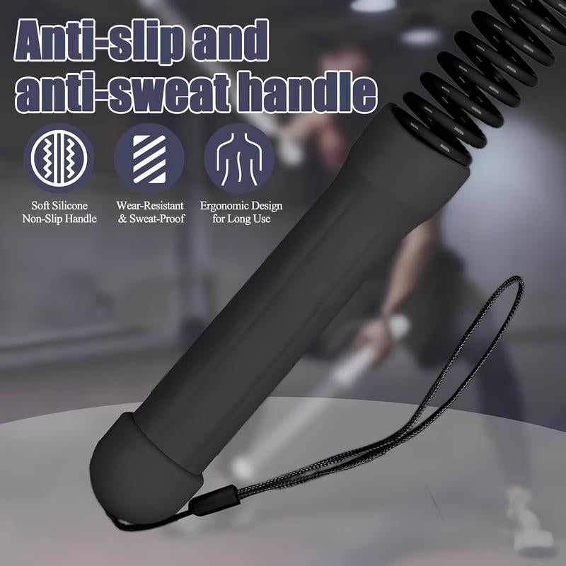 New Upgrade Weighted Cordless Battle Ropes – Quiet Ropeless Training Rope Fitness Equipment for Home Gym, Portable Exercise Battle Rope for Women & Men, Indoor & Outdoor Workouts