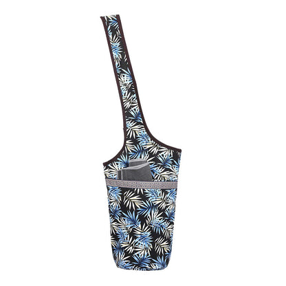 Single Shoulder Yoga Bag Sports Fitness Bag Cashew Flower Ethnic Sail Cloth Bag