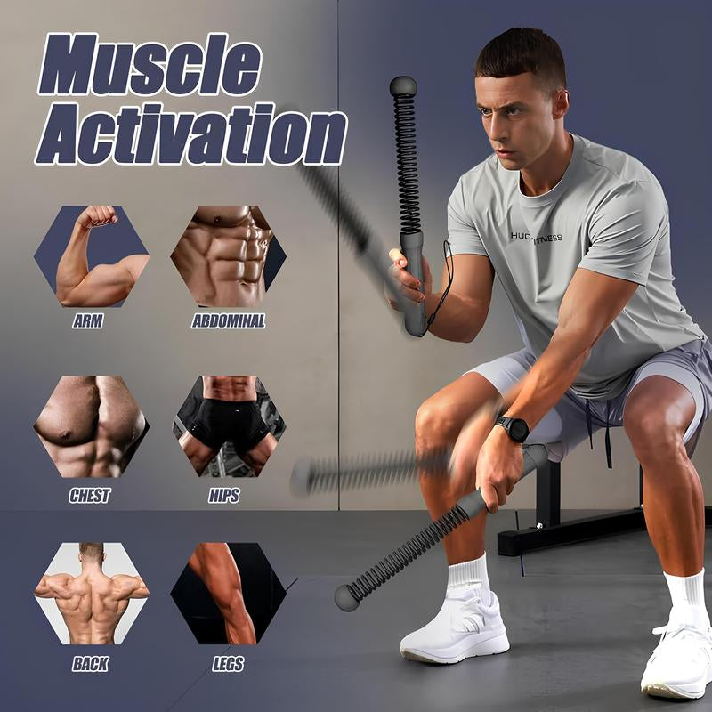 New Upgrade Weighted Cordless Battle Ropes – Quiet Ropeless Training Rope Fitness Equipment for Home Gym, Portable Exercise Battle Rope for Women & Men, Indoor & Outdoor Workouts