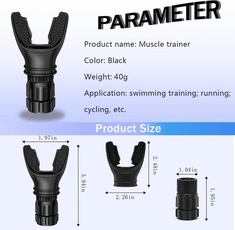 Portable Breathing Trainer with Adjustable Resistance Settings for Enhanced Strength and Endurance Exercise Trainer Lightweight Easy to Clean Home Training Equipment
